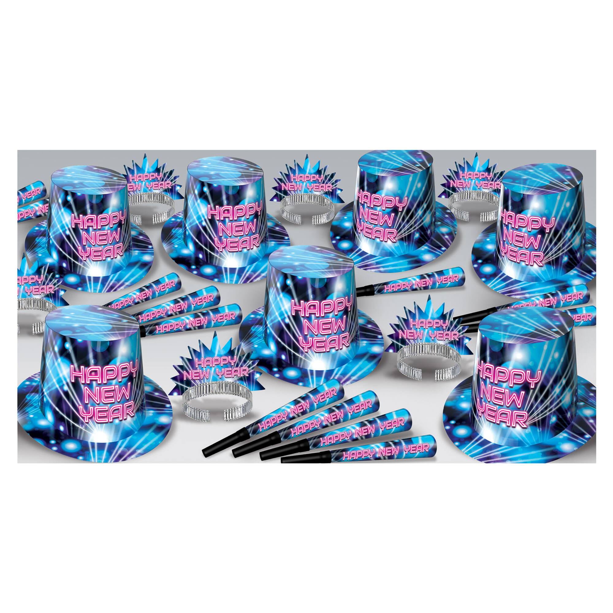 Beistle New Year's Rave Assortment Kit for 50